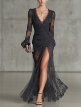 Anja - Maxikleid mit Raffung