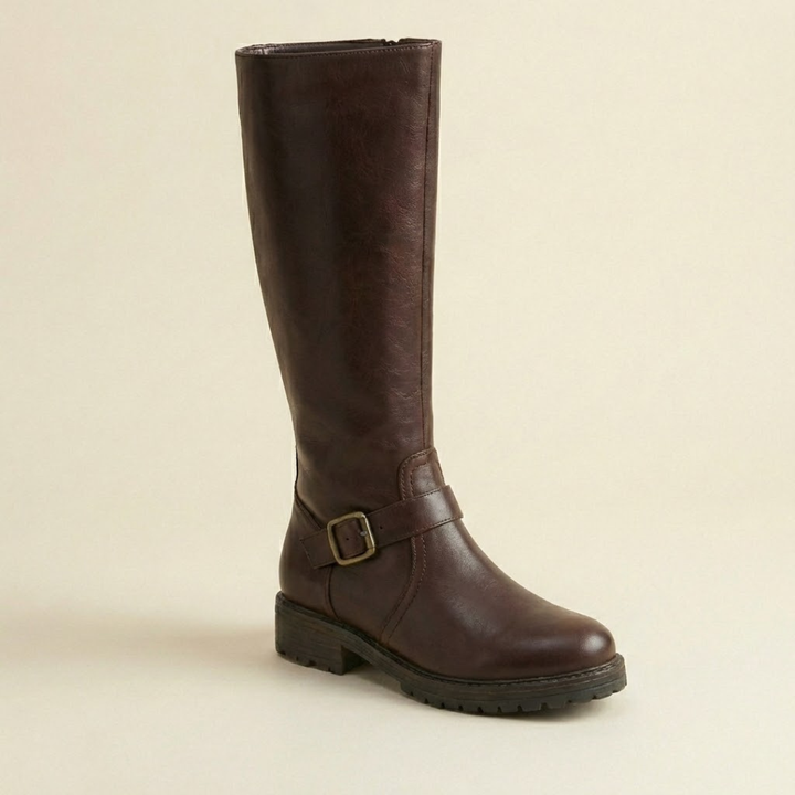 Estera - Elegante Stiefeletten mit Doppelreißverschluss und Blockabsatz