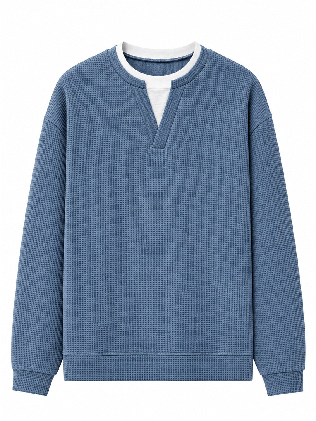 Oswald - Langarmshirt mit Waffelstruktur