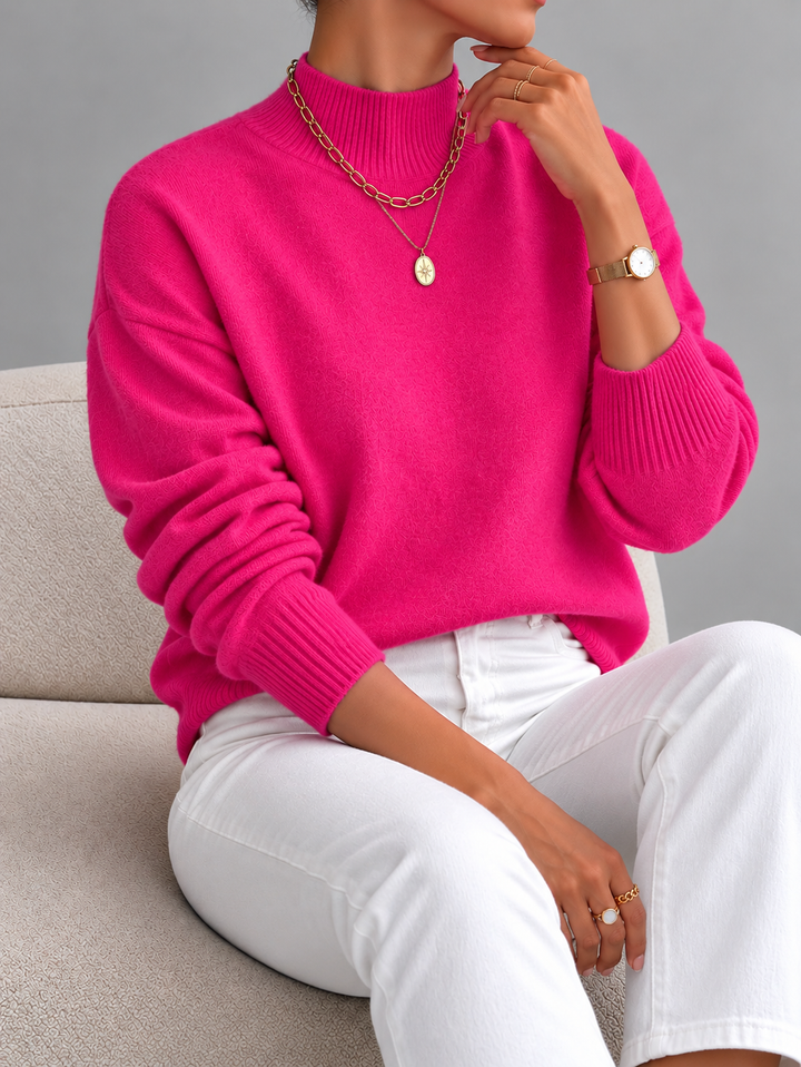 Jinty - Soft-Touch-Strickpullover im Relaxed-Fit