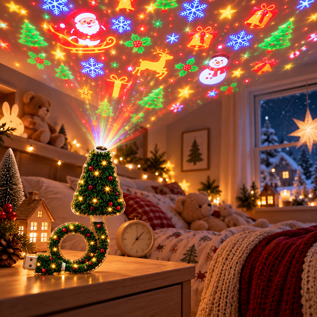 Festelle - LED-Projektionslicht für den Weihnachtsbaum
