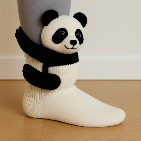Chiara - Gestrickte Socken mit Tiermotiv