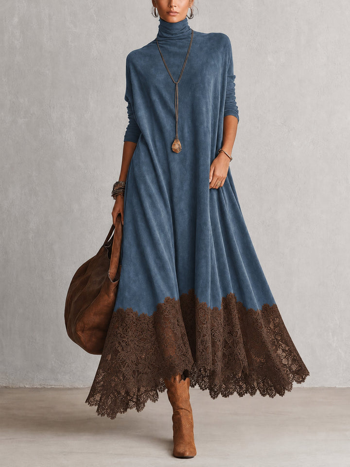 Pamina - A-Linien-Kleid mit Spitzeneinsatz
