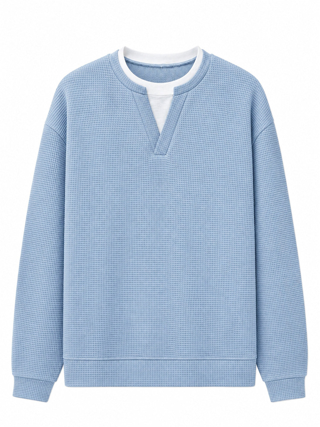 Oswald - Langarmshirt mit Waffelstruktur