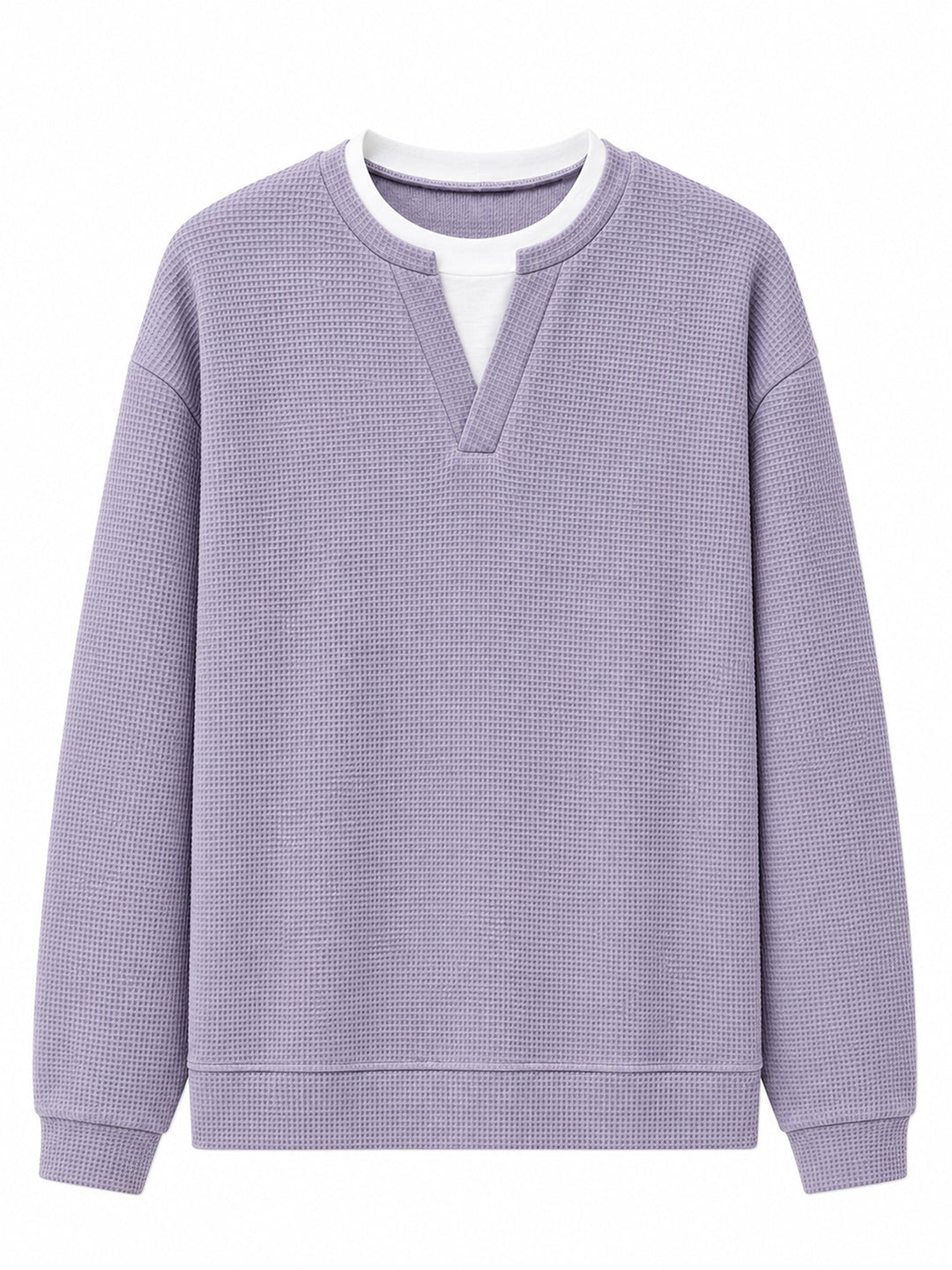 Oswald - Langarmshirt mit Waffelstruktur