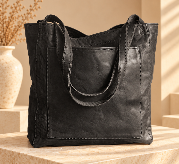 Dione - Strukturierte Tote Bag mit Reißverschluss