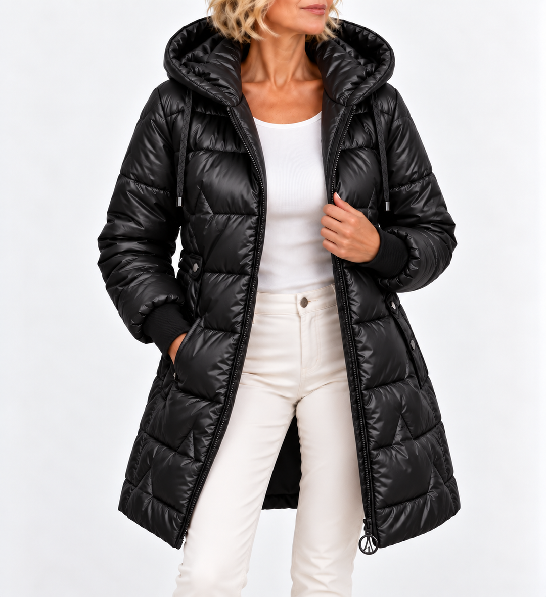Tilda - Gestepfte langärmlige Pufferjacke