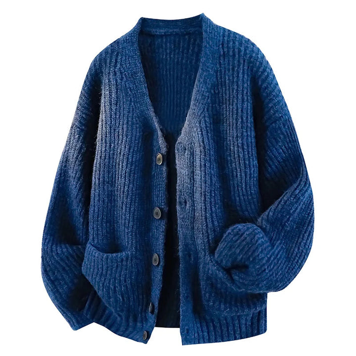 Gertie - Cardigan mit V-Ausschnitt und Knopfleiste