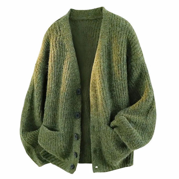 Gertie - Cardigan mit V-Ausschnitt und Knopfleiste