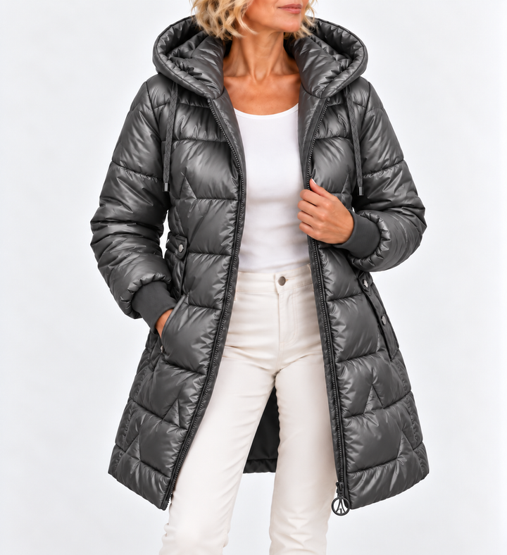 Tilda - Gestepfte langärmlige Pufferjacke