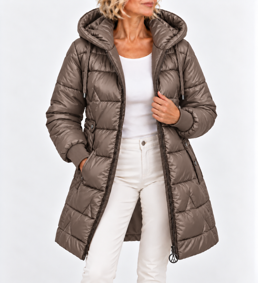 Tilda - Gestepfte langärmlige Pufferjacke
