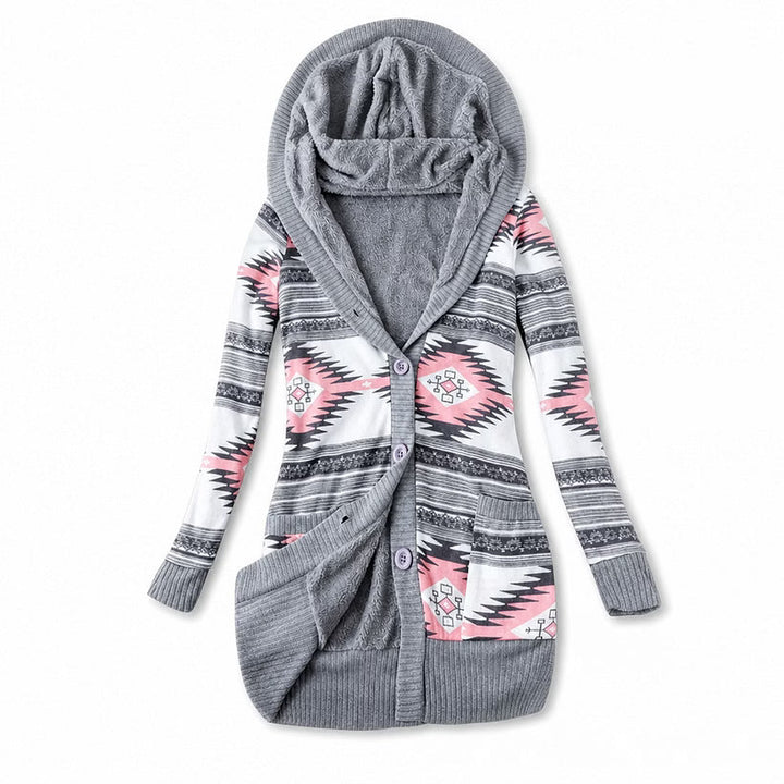Ines - Thermo-Kapuzen-Cardigan