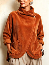 Sioned - Strukturierte Oversize-Sweatjacke