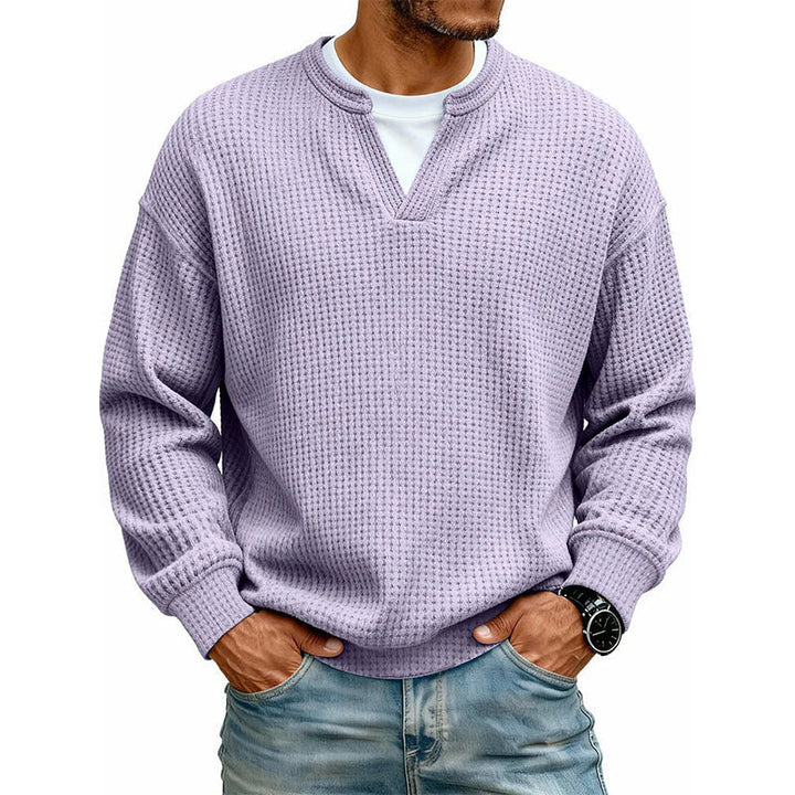 Gustav - Waffelstruktur-Langarmshirt