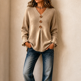 Annelie - Soft-Touch V-Ausschnitt-Pullover